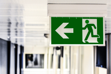 Redundancies - exit sign